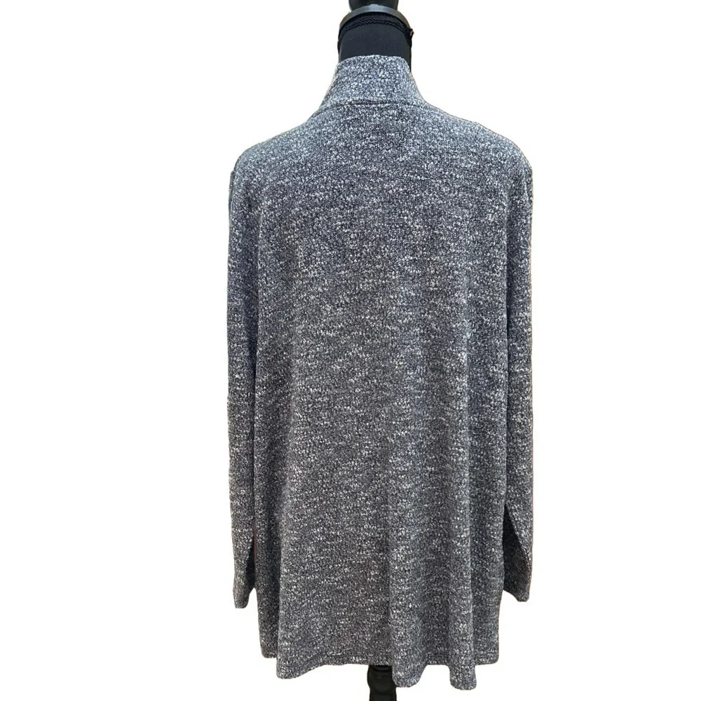 NWT Lane Bryant Cardigan Open Front Blue/Gray/White Size 18/20